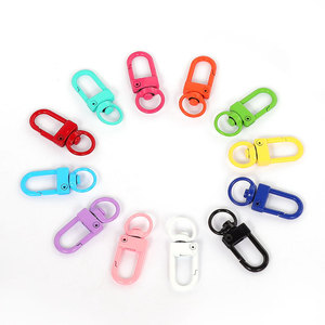 Llaveros de metal de colores pastel, rectangulares, de aleación de zinc, hebillas de joyería para accesorios hechos a mano DIY - Product Image 5