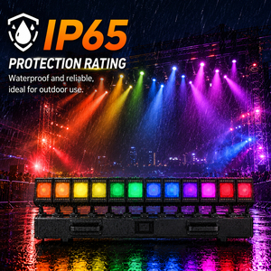 Foco móvil <span class=keywords><strong>de</strong></span> barra oscilante 12x60W IP65 impermeable RGBW 4 en 1 con zoom <span class=keywords><strong>de</strong></span> píxeles para escenarios, conciertos y eventos, directo <span class=keywords><strong>de</strong></span> fábrica - Product Image 2