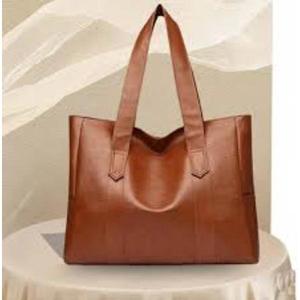Sac à main moderne en similicuir pour femme, sac à bandoulière avec fermeture éclair et deux poignées, idéal pour le bureau, le shopping et les voyages - Product Image 4