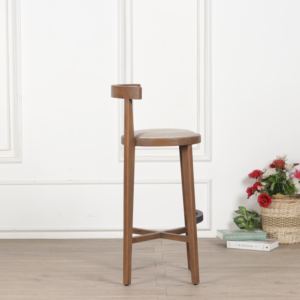Descubre la Silla de Bar Comercial Ardena de Madera Maciza Moderna, Diseño Elegante y Artesanía de Calidad para la Colección de Muebles de Cocina - Product Image 3