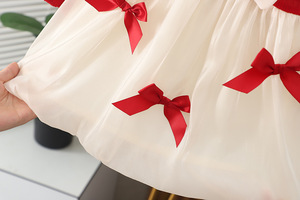 Primavera autunno nuovo design unico vestiti per bambini abiti da bambina a manica lunga abito da festa di compleanno abito in pizzo - Product Image 6