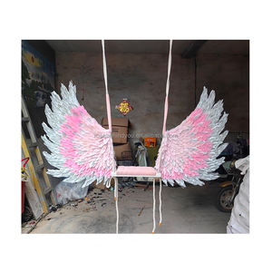 Accessoires de mariage Jane Love Swing Décoration Ailes d'<span class=keywords><strong>ange</strong></span> en plumes Accessoires photo Ailes en plumes pour toile de fond Décoration de la maison - Product Image 6