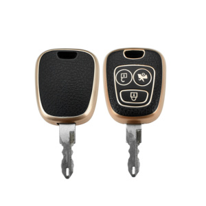 Étui de protection souple en TPU et cuir de petite taille pour <span class=keywords><strong>clé</strong></span> de voiture <span class=keywords><strong>Peugeot</strong></span>, Citroën C2, <span class=keywords><strong>Peugeot</strong></span> 206, <span class=keywords><strong>207</strong></span>, 307 - Product Image 6
