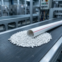 Granulés blancs de résine de polypropylène copolymère aléatoire (PPR) recyclé pour tuyaux et raccords PPR, extrusion, échantillon gratuit HENGFAN PP