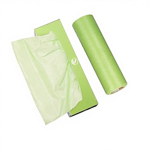 Green Disposable Dog Poop <b>Bag</b> Eco-Friendly Leak-Proof Heat <b>Seal</b> Offset Printing LDPE Material Dog Waste <b>Bag</b> - Product Image 1