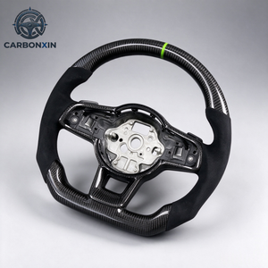 Volante de Cuero y Fibra de Carbono Forjada para VW Golf 7R/GTI/MK7/Golf7.5/Sportsvan/Lamando/R-Line - Product Image 4