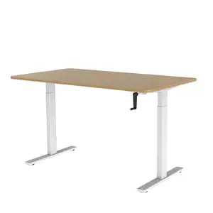 Manual Height Adjustable Standing Desk Frame Hand Crank Adjustable Table With Office Furniture