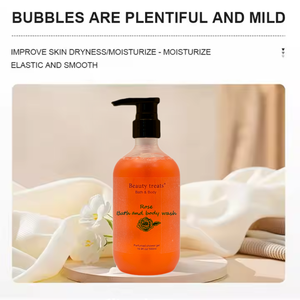 Gel Doccia e <span class=keywords><strong>Bagnoschiuma</strong></span> Nutriente Biologico Personalizzabile con Essenza di Erbe ed Estratto di Rosa di Damasco 500ml Liquido per la Cura della Pelle - Product Image 3
