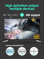 Console de jeu sans fil 2,4 G Mini 4K HD avec capteur de mouvement, lecteur de console de jeu TV intégré avec 3000 jeux Y2 Fit