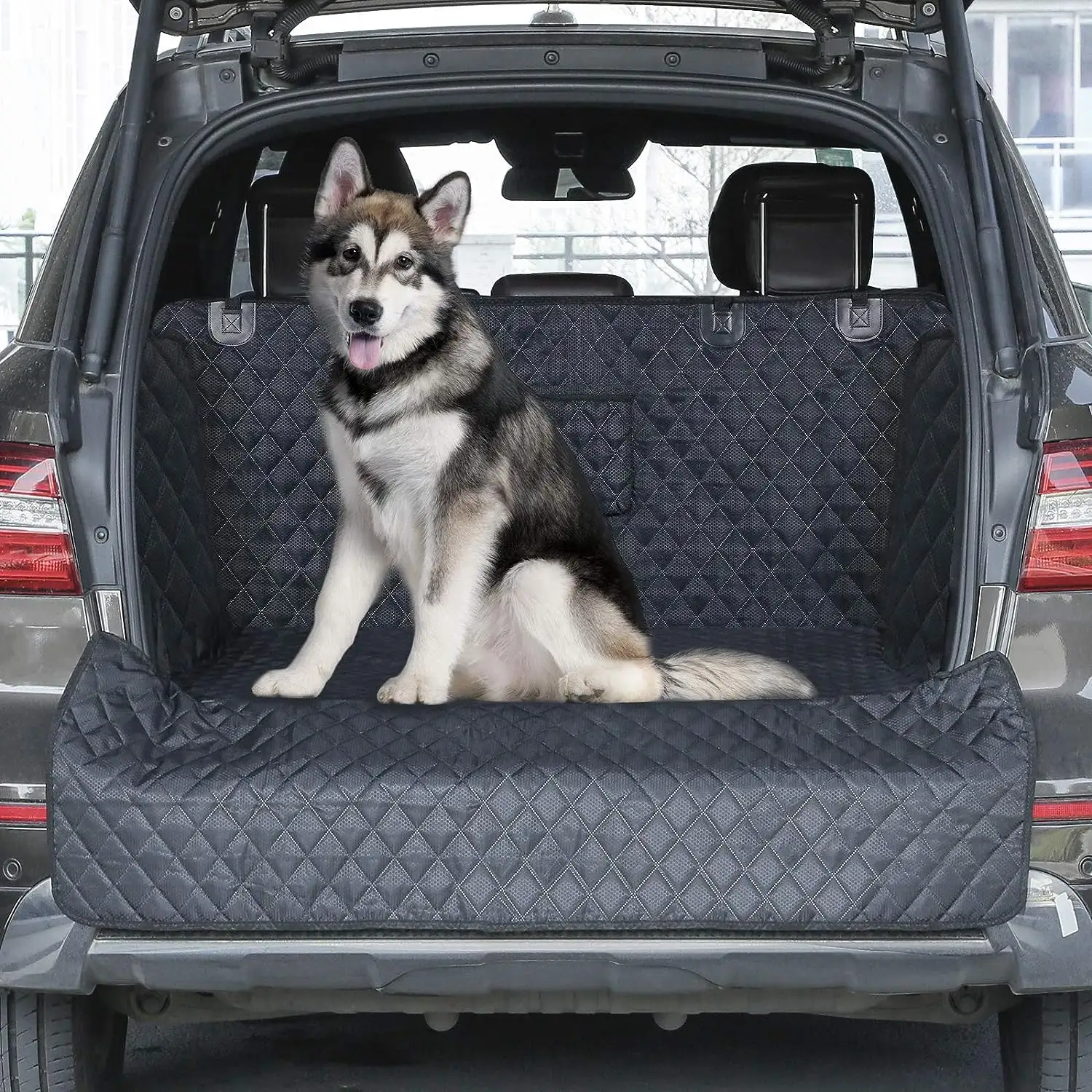 Seggiolino auto per cani con tasca centrale antiscivolo da viaggio per animali domestici impermeabile con copertura rimovibile lavabile