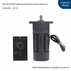 Motorreductor Planetario Monofásico <span class=keywords><strong>MyTech</strong></span> de 40/60/90W/120W, 50Hz, con Caja de Velocidades de Velocidad Variable 5GS10K, 115/120V, Montaje con Brida - Product Image 1