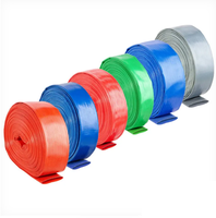 Tuyau plat en PVC renforcé durable, haute pression, anti-UV, résistant, flexible, pour pompe à eau, tuyau de refoulement pour l'irrigation agricole