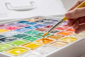 Ensemble de peinture <span class=keywords><strong>gouache</strong></span> Miya <span class=keywords><strong>Himi</strong></span>, <span class=keywords><strong>Himi</strong></span> Miya <span class=keywords><strong>Gouache</strong></span> 56 peintures <span class=keywords><strong>gouache</strong></span>, blanc - Product Image 6