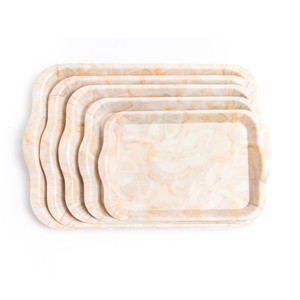 Petit plateau décoratif personnalisé imprimé petit plateau <span class=keywords><strong>en</strong></span> plastique bon marché - Product Image 5