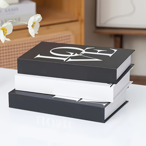 Scatola Portaoggetti per <span class=keywords><strong>Libri</strong></span> con Stampa Opaca, Decorazioni per <span class=keywords><strong>Libri</strong></span> in Stile Retrò, Perfetta per Scrivania e Libreria - Product Image 4