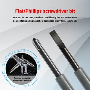 Tournevis plat/croisé multifonctionnel à vente chaude avec indicateur, outils d'électricien, tournevis, testeur de stylo électrique - Product Image 5