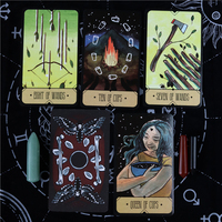 Ensemble de cartes de Tarot pour débutant, 78 cartes de bonne qualité, au toucher doux, impression personnalisée, nouveauté 2020