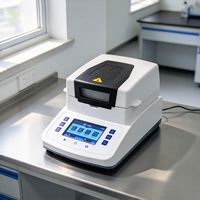 Analyseurs d'humidité rapides de laboratoire, appareil de mesure d'humidité à chauffage halogène, machine de test numérique de teneur en humidité haute précision