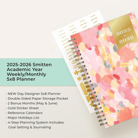 Agenda Personalizada A5 Ecológica con Encuadernación en Espiral, Organizador Diario, Semanal y Mensual, Libreta de Presupuesto y Finanzas, Sin Fecha