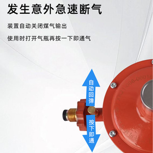 Vanne de réduction de pression Blue Arrow Commercial 3.6 pour GPL et gaz de charbon avec connecteur à joint rigide unidirectionnel - Product Image 3