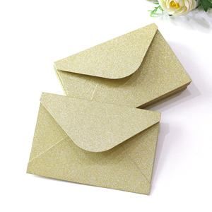 Sobres de papel con purpurina dorada para invitación, sobre rectangular para fiesta de boda, graduación, Baby Shower y negocios - Product Image 5