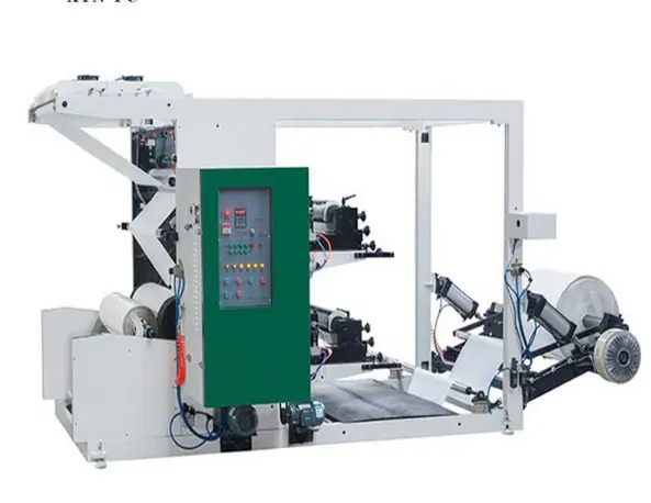 Rolle zu rolle filmdrucker 1.000mm flexo-druckmaschine papier pp gewebte tasche flexografisch