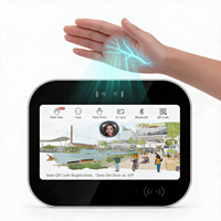 Terminal Interkom Video VF733 Palm Vein Face Palm Print Android 14 POE dengan Kontrol Akses Pintu dan Kontrol Lift