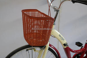 Factor Direct Chine Fournisseur V Frein Différentes Couleurs Cadre en Acier Vélo pour Femmes Vélo de Plage à Vitesse Unique avec Panier - Product Image 2