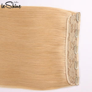 Extension de cheveux avec Clip en dentelle Remy, cuticule complète, vente en gros, - Product Image 4