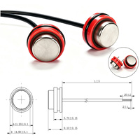 Sensor Cerámico Piezoeléctrico Personalizable, Placa Piezoeléctrica PZT, Sensor Ultrasónico Piezocerámico