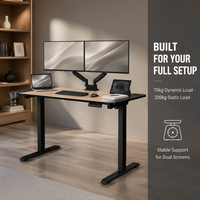 Table de travail électrique à moteur unique AOR, réglable en hauteur, avec panneau E0, contrôle à 3 vitesses par bouton mémoire, protection contre la surchauffe, vente en gros usine