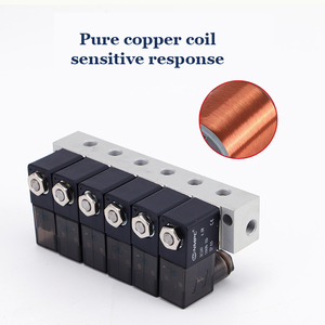 2V025 1/8" 12V 24V Collecteur de commande pneumatique à solénoïde piloté - Product Image 3