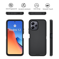 Accessoires de téléphone portable 4 en 1 Protection Defender Case Pour redmi 12 4G coque de téléphone