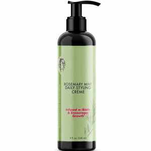 Crème coiffante quotidienne à la menthe et au romarin 8 oz, infusée à la biotine, favorise la croissance - Product Image 2