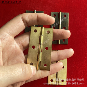 Furniture Hinge 6 Hole 4 Mm Thick Iron <b>Rustic</b> Design Surface Mount For Wood Box Cabinet <b>Door</b> Durable Hardware - Product Image 2