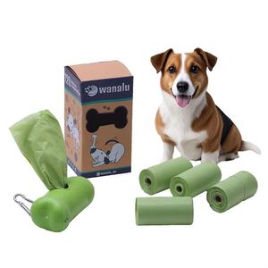 Eco-friendly <b>Compostable</b> Pet Dog Poop <b>Bags</b> Leak-proof Durable for Pet Dog Poop Waste Trash Garbage - Product Image 1