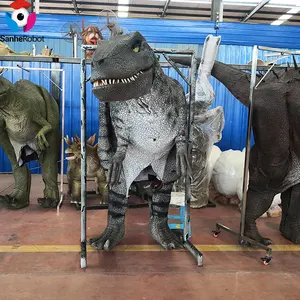 Costume de dinosaure réaliste personnalisé <span class=keywords><strong>Squid</strong></span> <span class=keywords><strong>Game</strong></span> Vélociraptor Costume de mascotte de dinosaure Vélociraptor adulte qui marche - Product Image 5