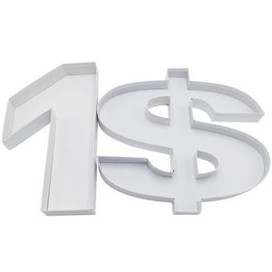 กล่องของขวัญรูปทรงดอลลาร์สำหรับใส่ขนม คุกกี้ เค้กหวาน บรรจุภัณฑ์กระดาษแข็ง รูปตัวอักษรและตัวเลข สามารถเติมได้ - Product Image 5