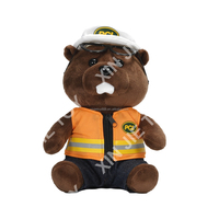 Fabricant OEM/ODM – Jouet en peluche marmotte marron, logo personnalisé, jouets en peluche marmotte, design de dessin animé, jouet en peluche marmotte doux