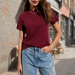 T-shirts d'été de haute qualité, best-sellers, tendance, à manches courtes, 100% coton, logo uni, taille US, unisexes, vente en gros - Product Image 1