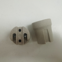 Douille décorative électrique filetée en porcelaine F519 de haute qualité, fabricant chinois, support de lampe en céramique E27