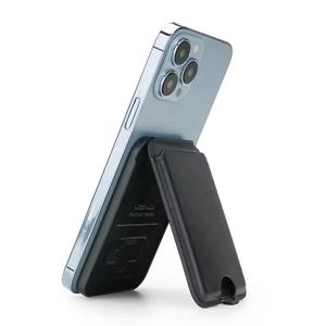 Cartera de cuero PU para tarjetas con anillo magnético, soporte para tarjetas, soporte plegable para MagSafe para <span class=keywords><strong>iPhone</strong></span> 12 <span class=keywords><strong>13</strong></span> 14 15 16 Series - Product Image 1