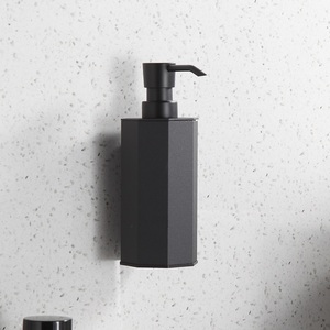 Dispensador de Jabón Líquido Moderno de Acero Inoxidable, Octagonal y de Pared - Product Image 2