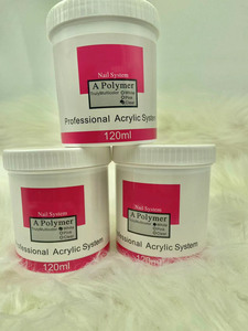 130g 120ml Gel de Uñas Multifuncional Transparente Rosa Blanco 3 Colores Polvo de Cristal Efecto Plateado Acrílico - Product Image 6