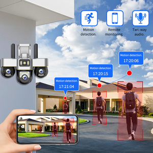 Telecamere di Sicurezza PTZ V380 per Esterni, Visione Notturna 4G, 9MP HD, Rotazione a 360 Gradi, Telecamera Panoramica - Product Image 2