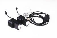 Projecteur à LED bicolore blanc jaune pour voitures, moteurs, calandre, phare antibrouillard pour robots, moto.