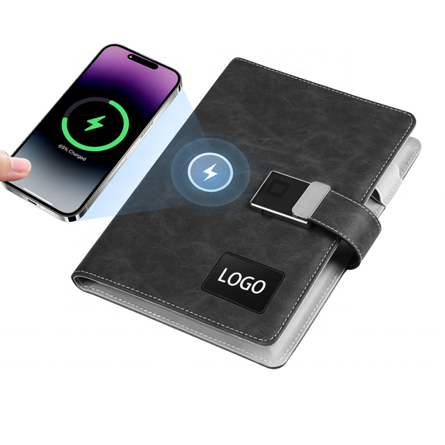 High Quality Ai Notebook A5 Fingerprint Lock Privacy Protection Ai Draw Write Smart Diary With Power Bank Smart Pen Custom Logo