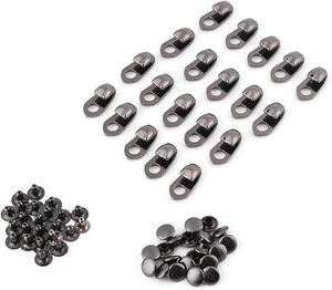 Remaches Metálicos, Kit de Reparación de Ojales para Botas con Orificio de 3mm, Ganchos de Aleación para Botas, Hebillas para Cordones de Senderismo, Correa de Bolso - Product Image 1