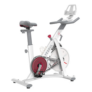 Bicicleta de Spinning <span class=keywords><strong>YESOUL</strong></span> de Acero para Interiores, Súper Silenciosa con Resistencia Basada en Ventilador, Blanca, Capacidad de 120 kg, para Gimnasio en Casa, Equipo de Fitness - Product Image 6