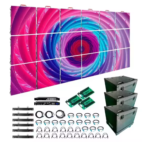 TOPvision Park Square Scenic Spot Column Led Outdoor Display Screen P3.91 HD Full Color Led Advertising Screen Rental Screen